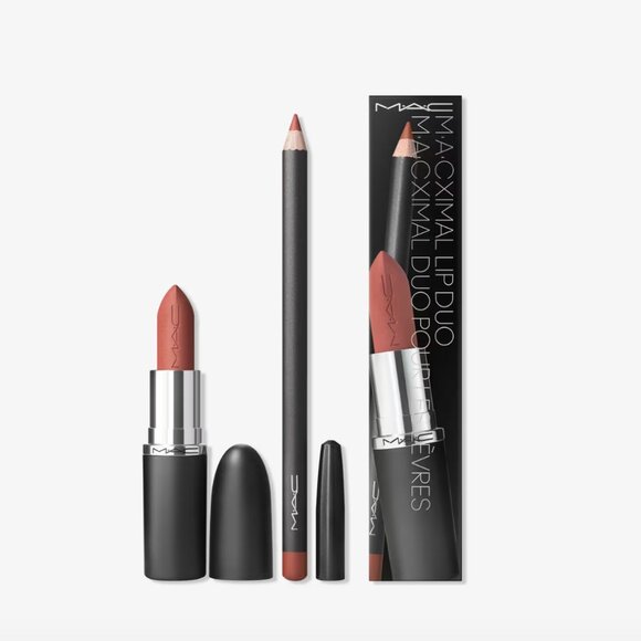 MAC M·A·Cximal Matte Duo Lipstick + Pencil - Velvet Teddy/Spice - Picture 1 of 1